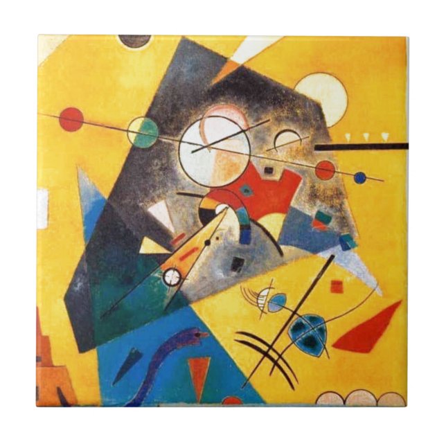 Kandinsky Quiet Harmony Abstrakt Art Kakelplatta (Framsidan)