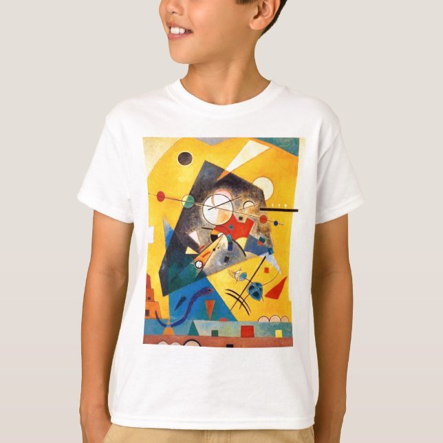 Kandinsky Quiet Harmony Abstrakt Art Tee Shirt (Framsida)