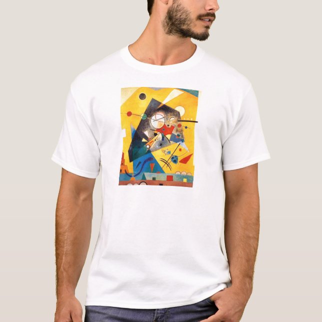 Kandinsky Quiet Harmony Abstrakt Art Tee Shirt (Framsida)