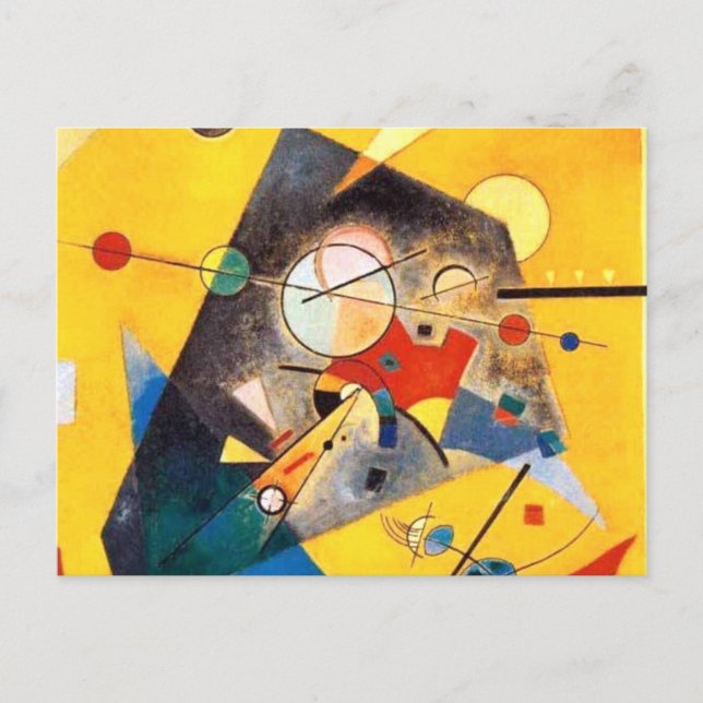 Kandinsky Quiet Harmony Abstrakt Art Vykort (Framsida)