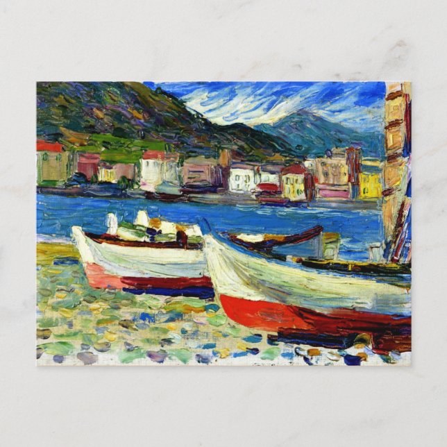 Kandinsky - Rapallo Boats Vykort (Framsida)