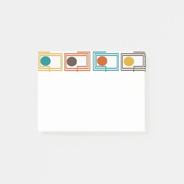 Kandinsky Rectangles med Ovaler Post-it Block (Framsida)