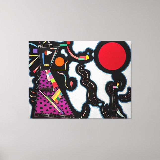 KANDINSKY - RED CIRCLE (Le Rond Rouge) - 1939 Canvastryck (Framsida)