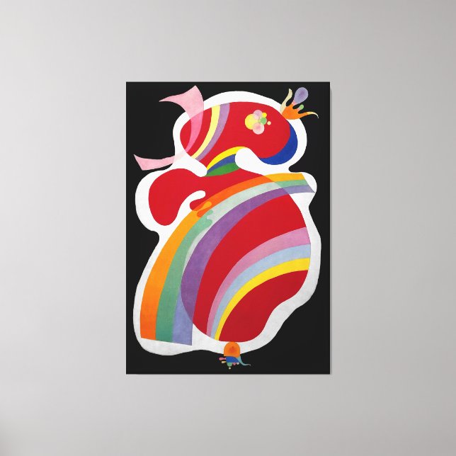 KANDINSKY - RED FORM (La Forme Rouge) - 1938 - Canvastryck (Framsida)