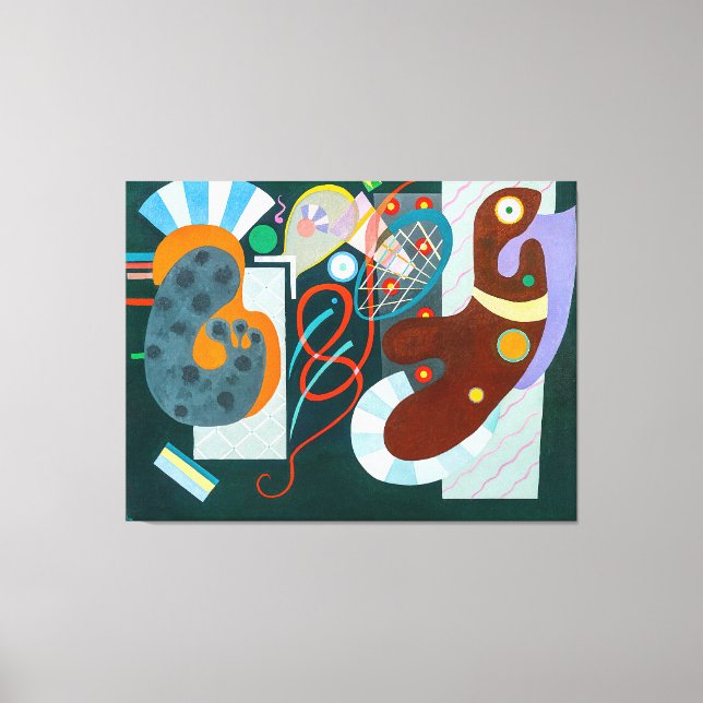 KANDINSKY - RED KNOT (Noeud Rouge) - 1936 - Canvastryck (Framsida)