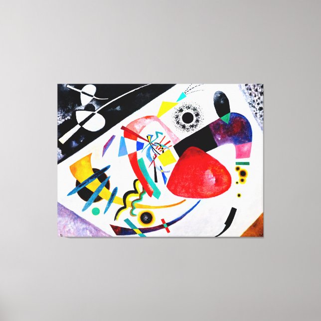 KANDINSKY - RED SPOT II - 1921 - Bauhaus - Canvastryck (Framsida)