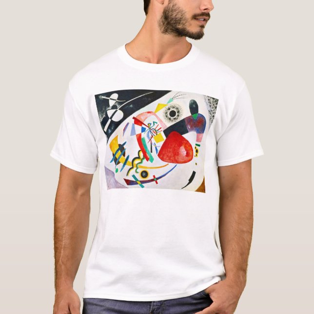 Kandinsky röd fläck t shirt (Framsida)