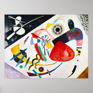 Kandinsky röd fläckaffisch poster