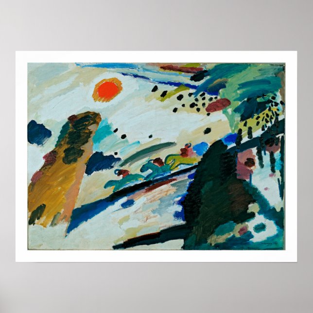 Kandinsky - Romantiskt liggande Poster (Framsidan)