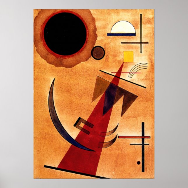 Kandinsky - Rot in Spitzform, 1925 Poster (Framsidan)