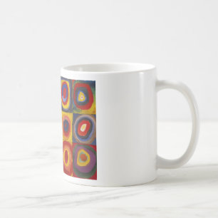 Kandinsky:s undersökning av Squares Circles i färg Kaffemugg