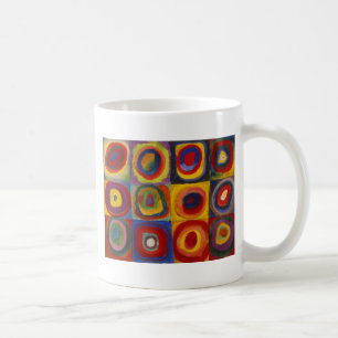 Kandinsky:s undersökning av Squares Circles i färg Kaffemugg