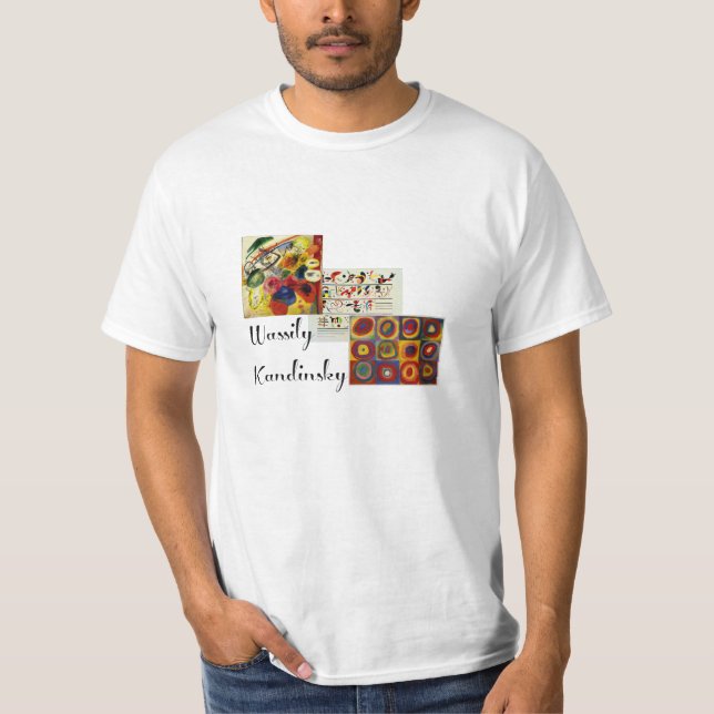 Kandinsky - Samling av hans teckningar T Shirt (Framsida)
