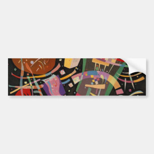 Kandinsky-sammansättning 10 Abstrakters målning Bildekal