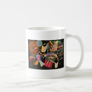 Kandinsky-sammansättning 10 Abstrakters målning Kaffemugg