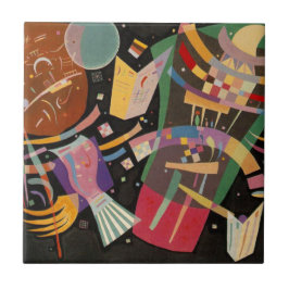Kandinsky-sammansättning 10 Abstrakters målning Kakelplatta