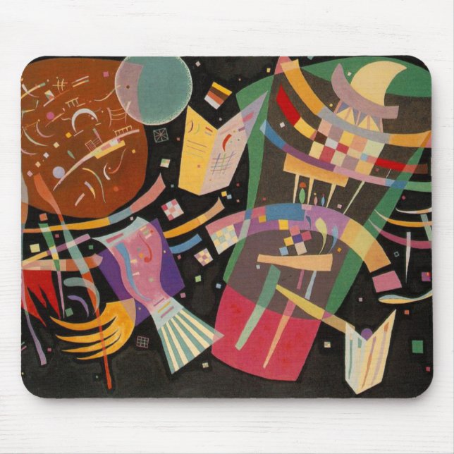 Kandinsky-sammansättning 10 Abstrakters målning Musmatta (Framsidan)