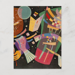 Kandinsky-sammansättning 10 Abstrakters målning Vykort