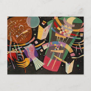 Kandinsky-sammansättning 10 Abstrakters målning Vykort