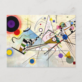 Kandinsky-sammansättning 8 helg vykort