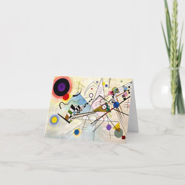 Kandinsky-sammansättning 8 helgkort (Framsida)