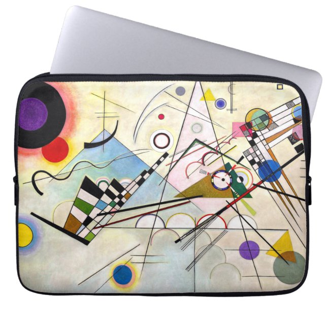 Kandinsky-sammansättning 8 laptop fodral (Framsidan)