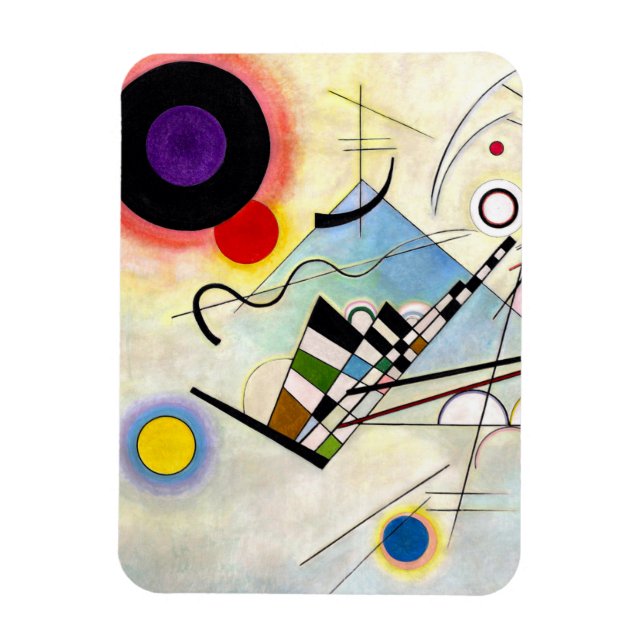 Kandinsky-sammansättning 8 magnet (Vertikal)