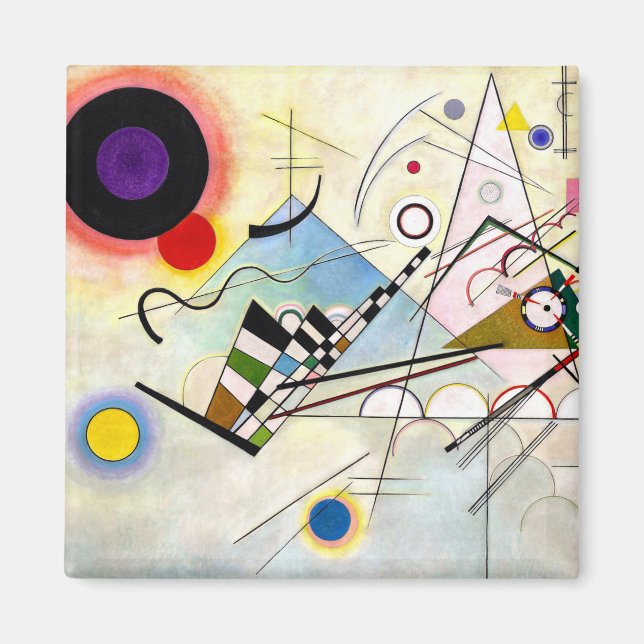 Kandinsky-sammansättning 8 magnet (Framsidan)