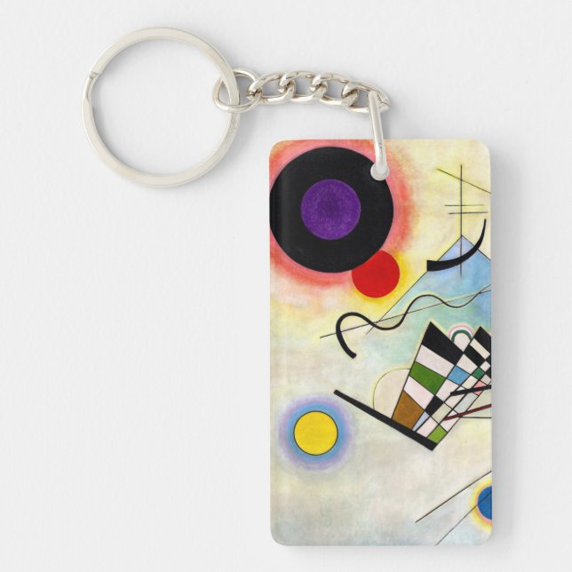 Kandinsky-sammansättning 8 nyckelring (Framsidan)