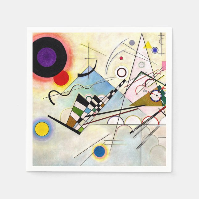 Kandinsky-sammansättning 8 pappersservett (Framsidan)