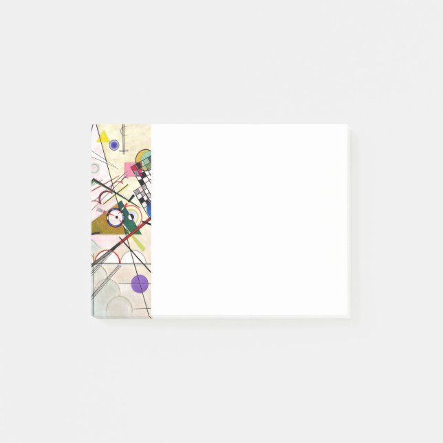 Kandinsky-sammansättning 8 post-it block (Framsida)