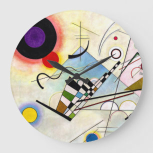 Kandinsky-sammansättning 8 stor klocka