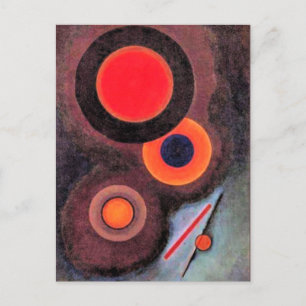 Kandinsky - Sammansättning med cirklar Vykort