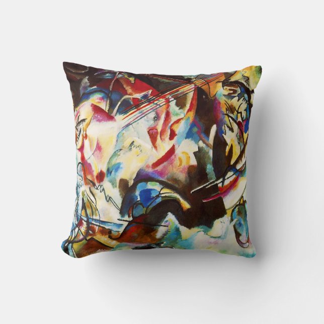 Kandinsky sammansättning VI kudder Kudde (Framsida)