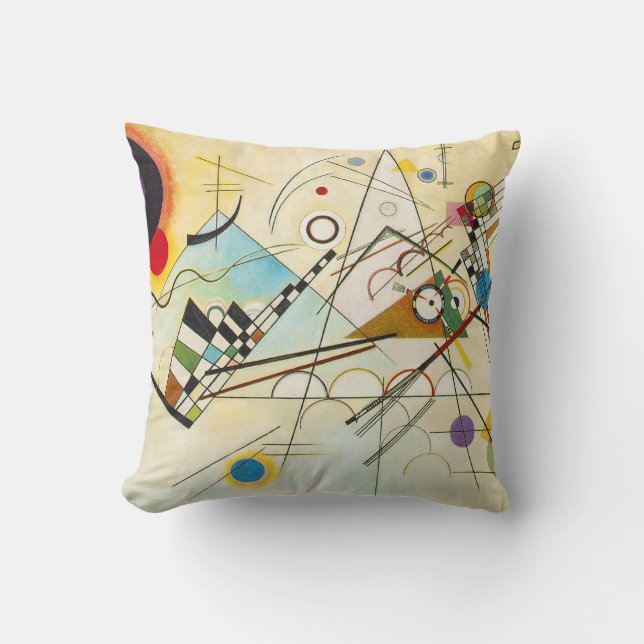 Kandinsky sammansättning VIII kudder Kudde (Framsida)