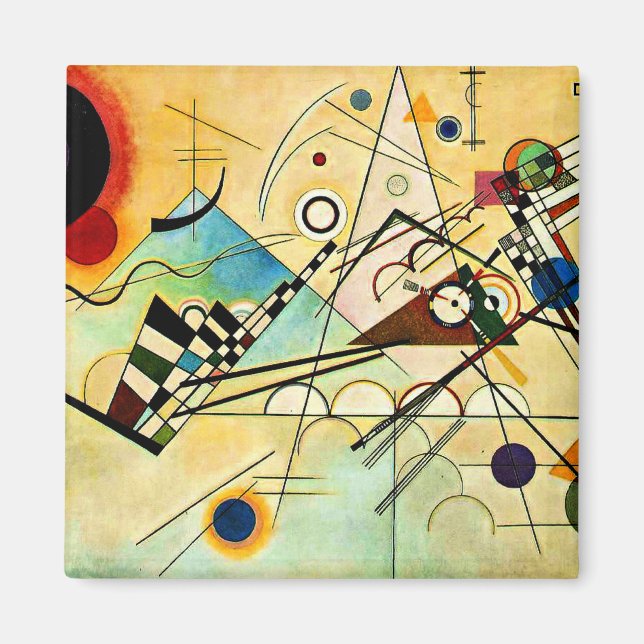 Kandinsky - sammansättning VIII Magnet (Framsidan)