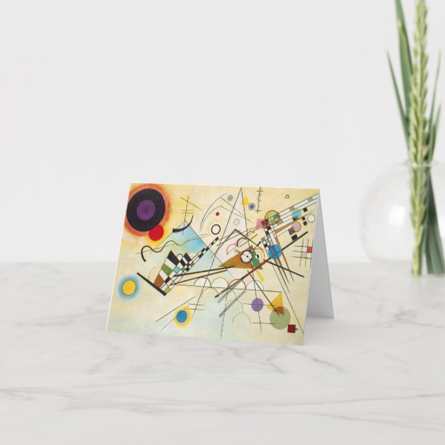 Kandinsky sammansättning VIII noterar kortet Kort (Framsida)