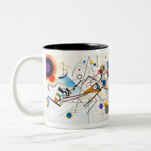Kandinsky sammansättning VIII Två-Tonad Mugg