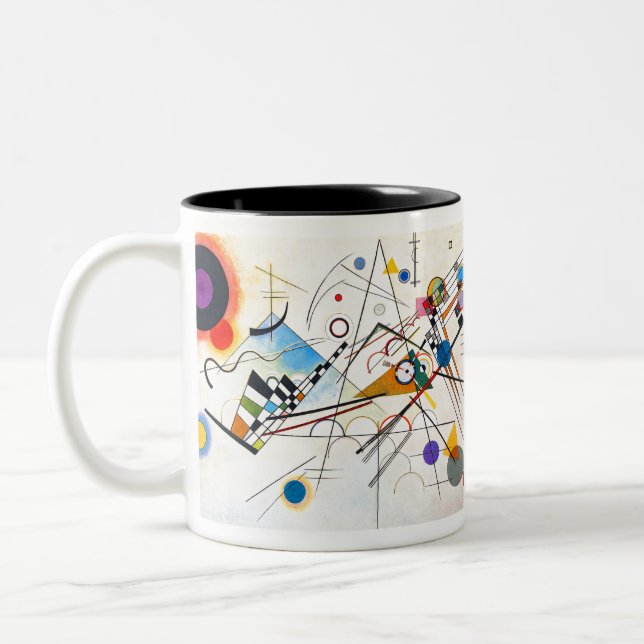 Kandinsky sammansättning VIII Två-Tonad Mugg (Vänster)