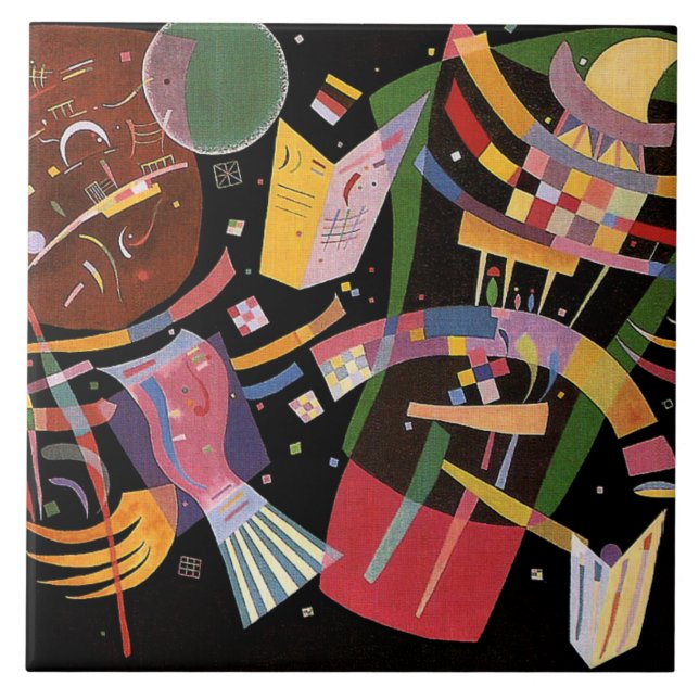 Kandinsky - sammansättning X, Kakelplatta (Framsidan)