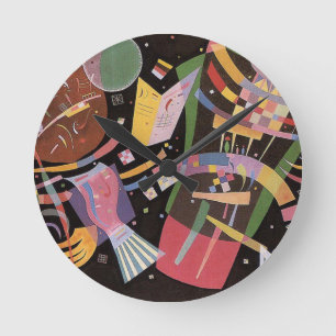 Kandinsky sammansättning X tar tid på Rund Klocka