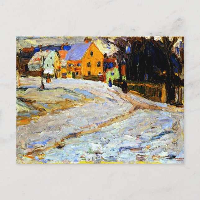 Kandinsky - Schwabing-Nikolaiplatz Vykort (Framsida)