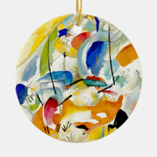 Kandinsky Sea Battle 1913 Julgransprydnad Keramik