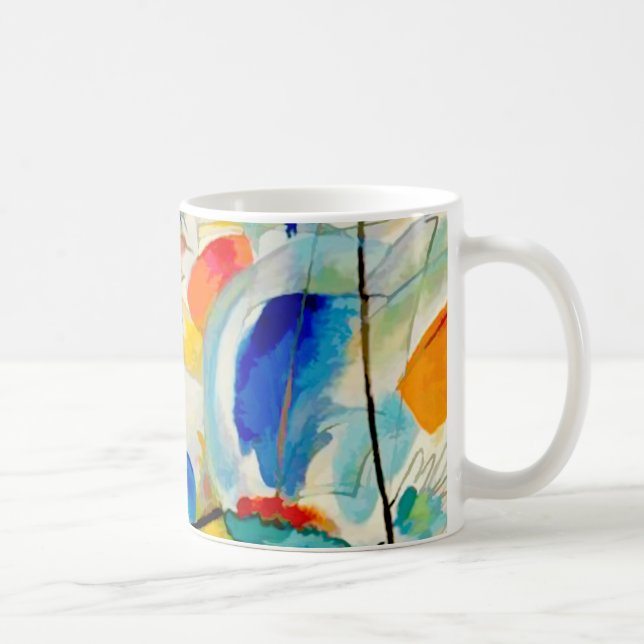 Kandinsky Sea Battle 1913 Kaffemugg (Höger)