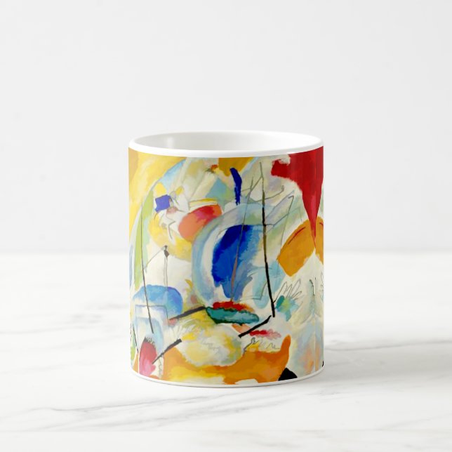 Kandinsky Sea Battle 1913 Kaffemugg (Center)
