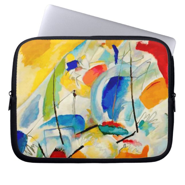 Kandinsky Sea Battle 1913 Laptop Sleeve (Framsidan)
