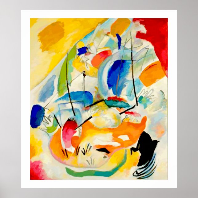 Kandinsky Sea Battle 1913 Poster (Framsidan)