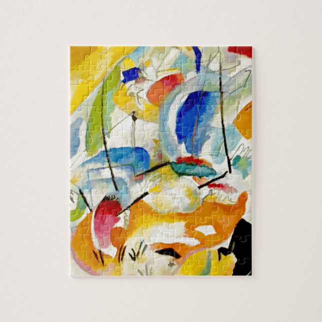 Kandinsky Sea Battle 1913 Pussel (Vertikal)