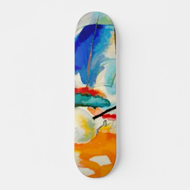 Kandinsky Sea Battle 1913 Skateboard Bräda 19,5 Cm (Framsida)