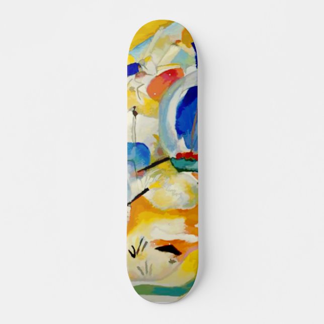 Kandinsky Sea Battle Painting 1913 Skateboard Bräda 19,5 Cm (Framsida)
